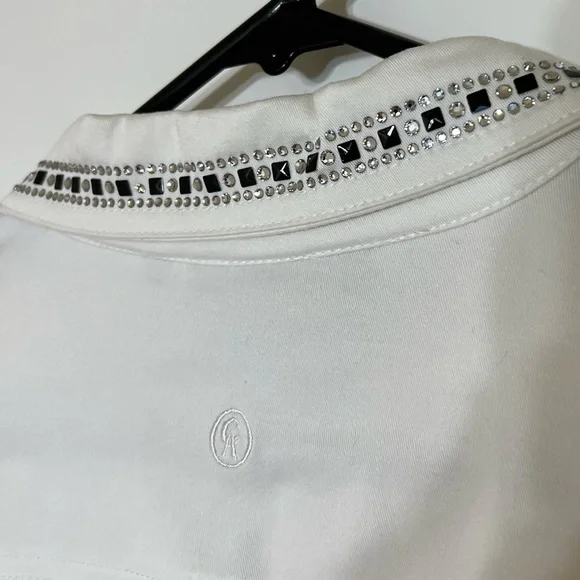 Christine Alexander White Studded Jean Jacket - Picture 2 of 4